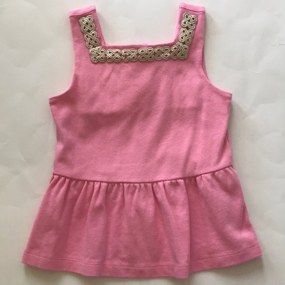 Janie and Jack Other - Girls Janie and Jack Sleeveless Peplum Top